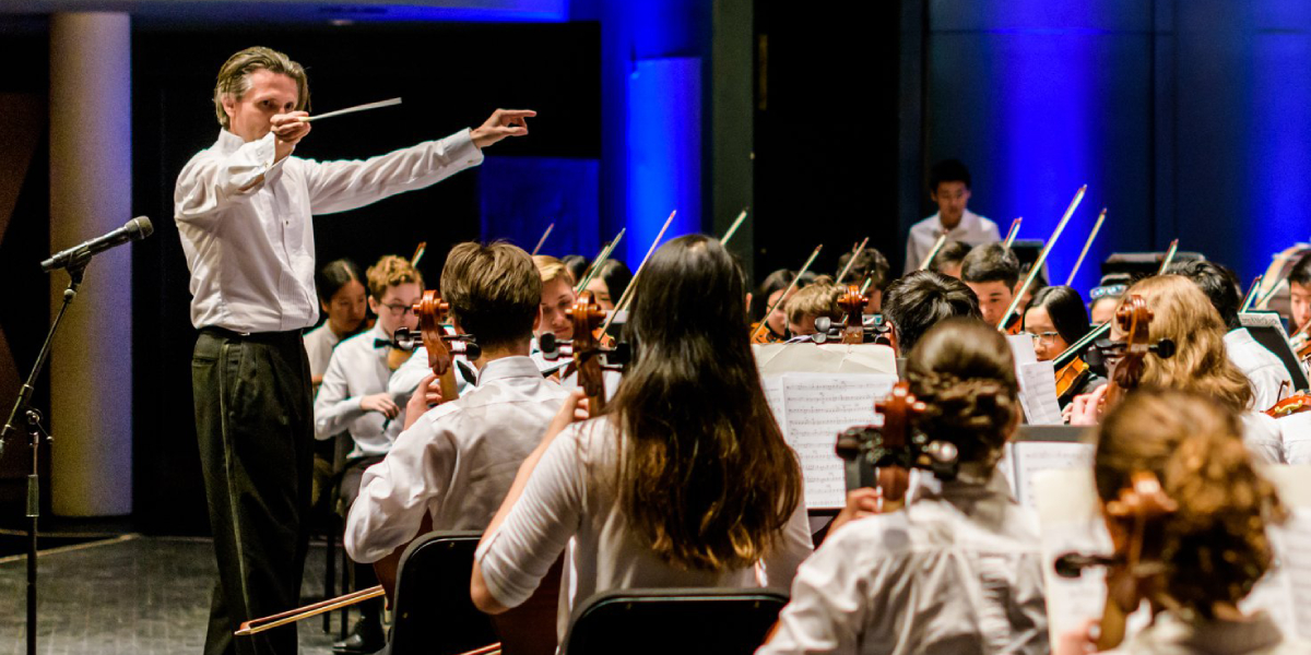 Mississauga Symphony Youth Orchestra on stage